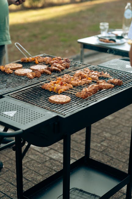 Mesa exterior para una experiencia de asado en ciudad